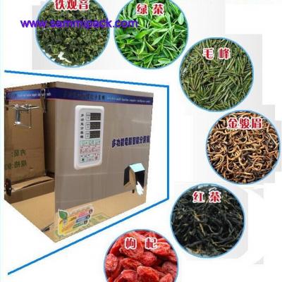 2-200g Multi-function rotary weighing machine for tea,grain, seed ,bean with Spiral Filling