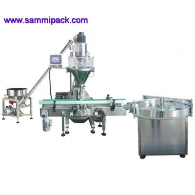 Semi-automatic Powder filling machine with conveyor,bottle 